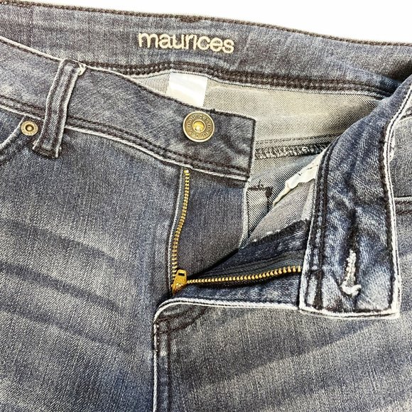 Maurices Women's Mid Rise Medium Wash Skinny Stretch Blue Denim Jeans Size 5/6L - Picture 7 of 8